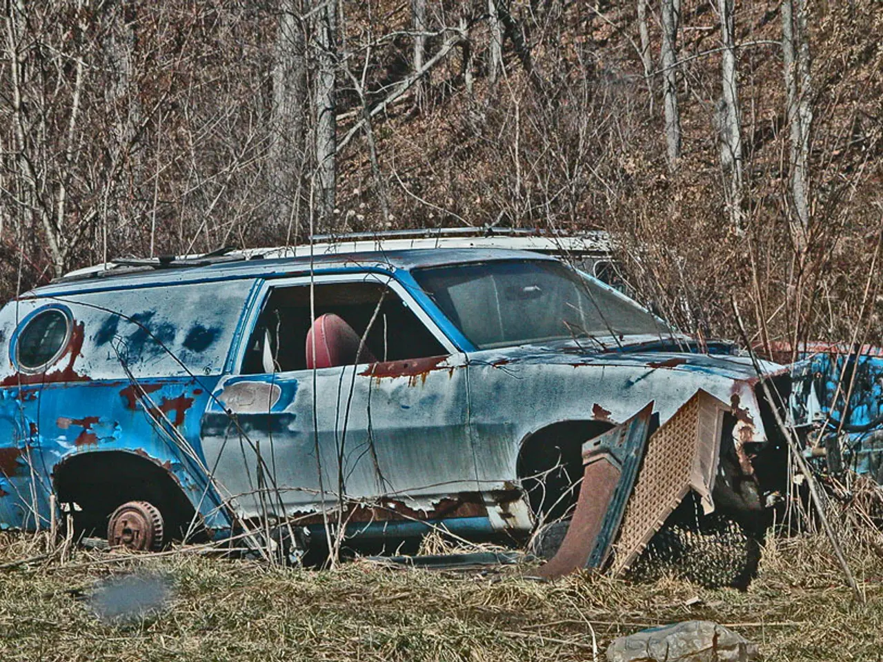 Abandoned Truck - Gradual Disassembly of Tractor