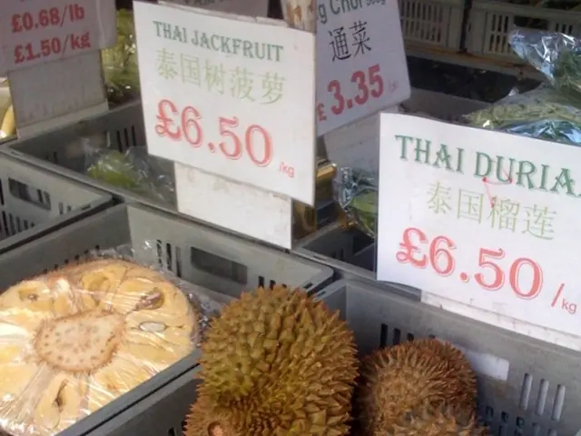 Fresh produce from Turkey, including a variety of vegetables and fruits, on display and available...