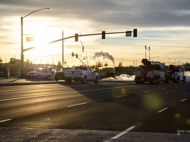 Forwarding, transport, and logistics sector in Duisburg and on the A3 motorway under priority...