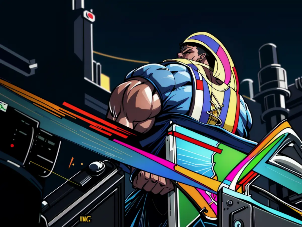 Vibrant lock positioned above an electrical schematic.